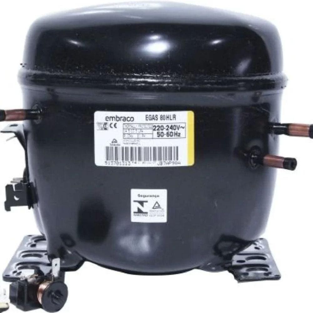 Compressor Embraco 1/4+ Hp Egas80hlr 220v R134a W11375485