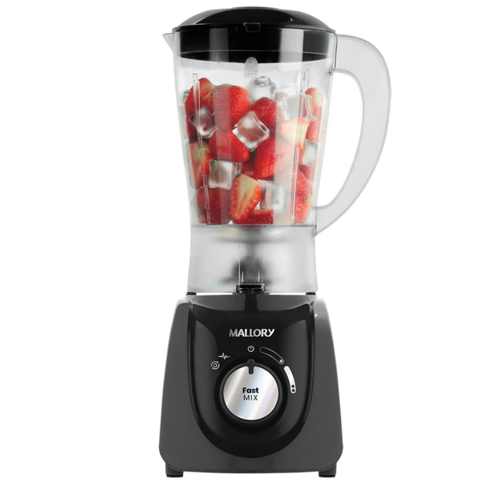 Liquidificador Mallory FAST MIX 520W 2VEL - B91202542  Preto  220 VOLTS