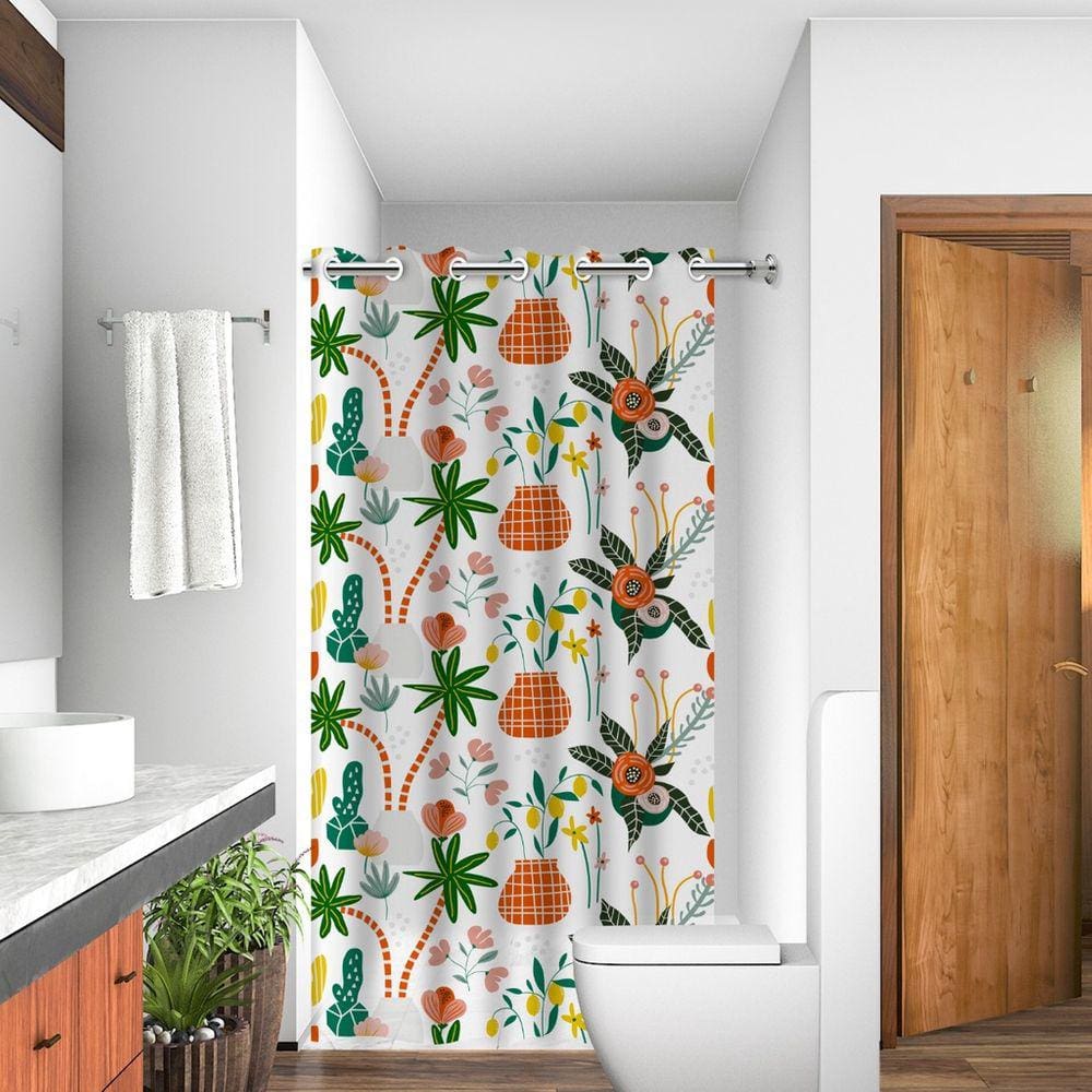 Cortina de Box Estampada Premium Com Ilhós - Diversos Modelos Mandala Lisboa New York
