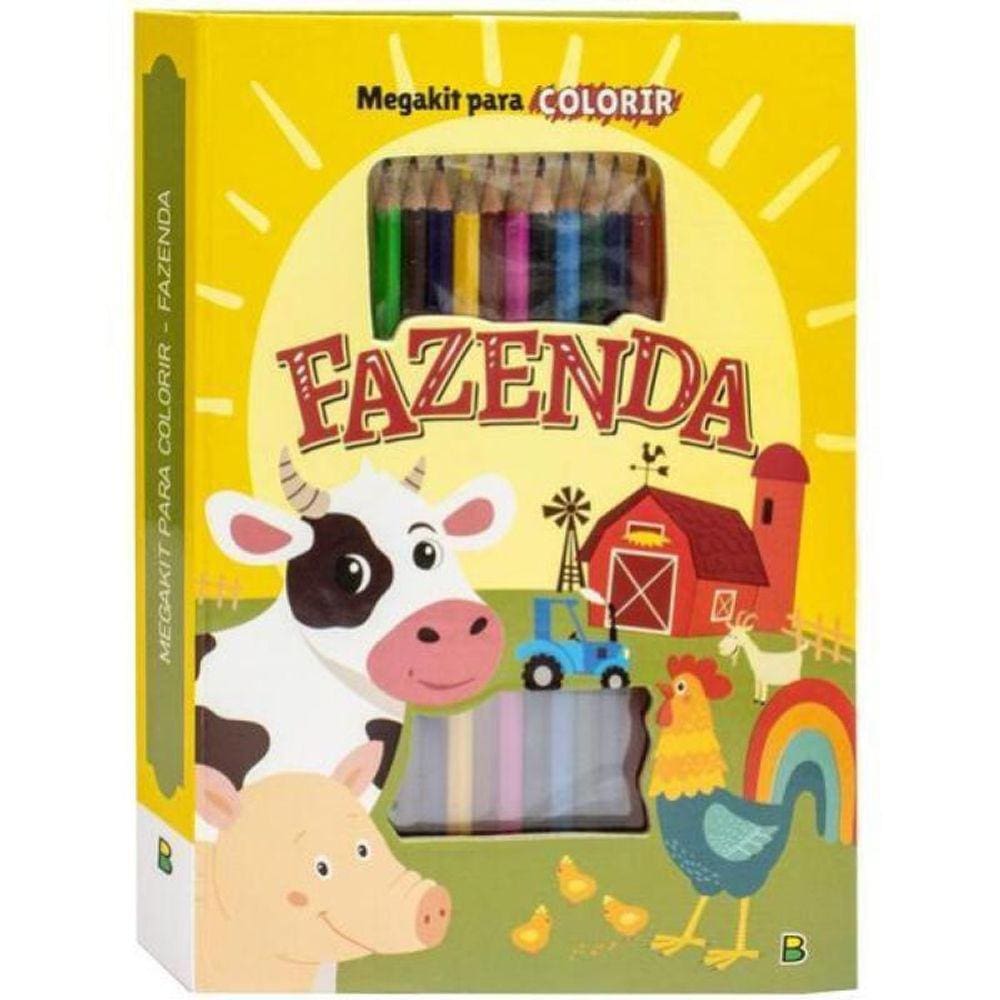 Megakit Para Colorir: Fazenda