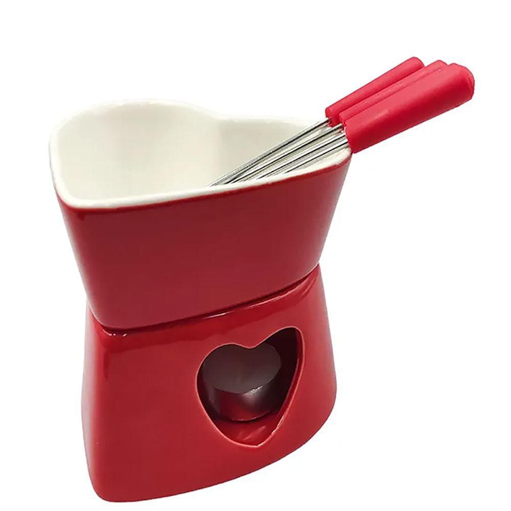 Conjunto Fondue Herstal Vermelho 7pcs CJFN037-VM - Hauskraft