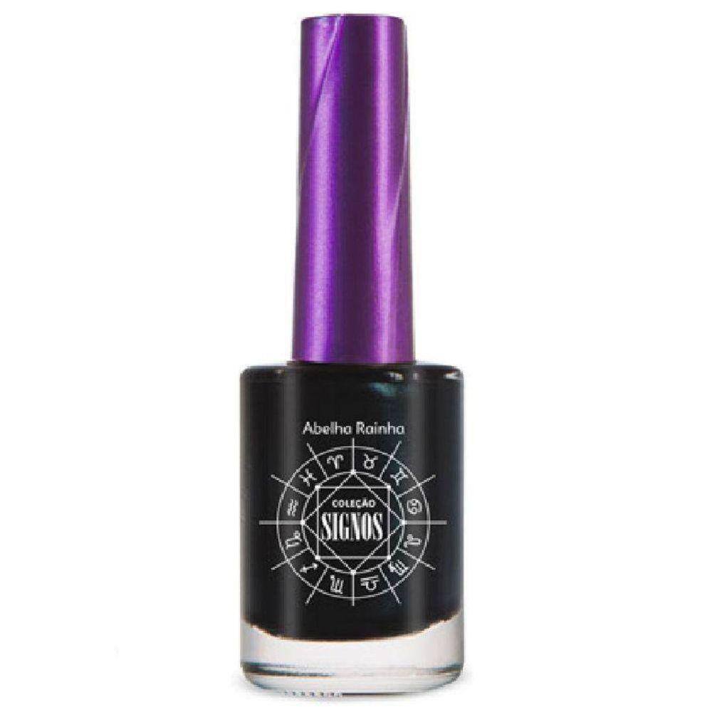 Esmalte Coleção Signo Sagitário Unha Cor Preto Abelha Rainha