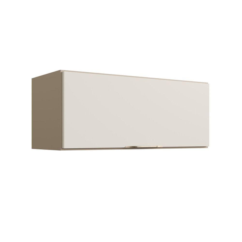 Armário Aéreo para Cozinha 70cm 1 Porta Basculante Carol Mocca/Areia