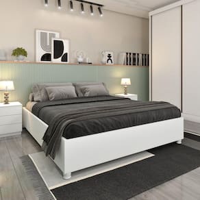 Cama Casal/Queen Mônaco Neve