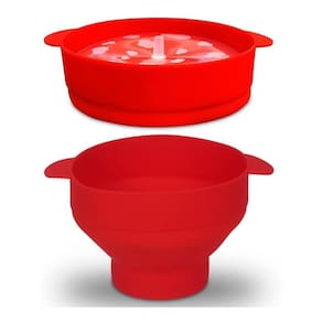 Pipoqueira Balde De Pipoca Silicone Para Micro-Ondas