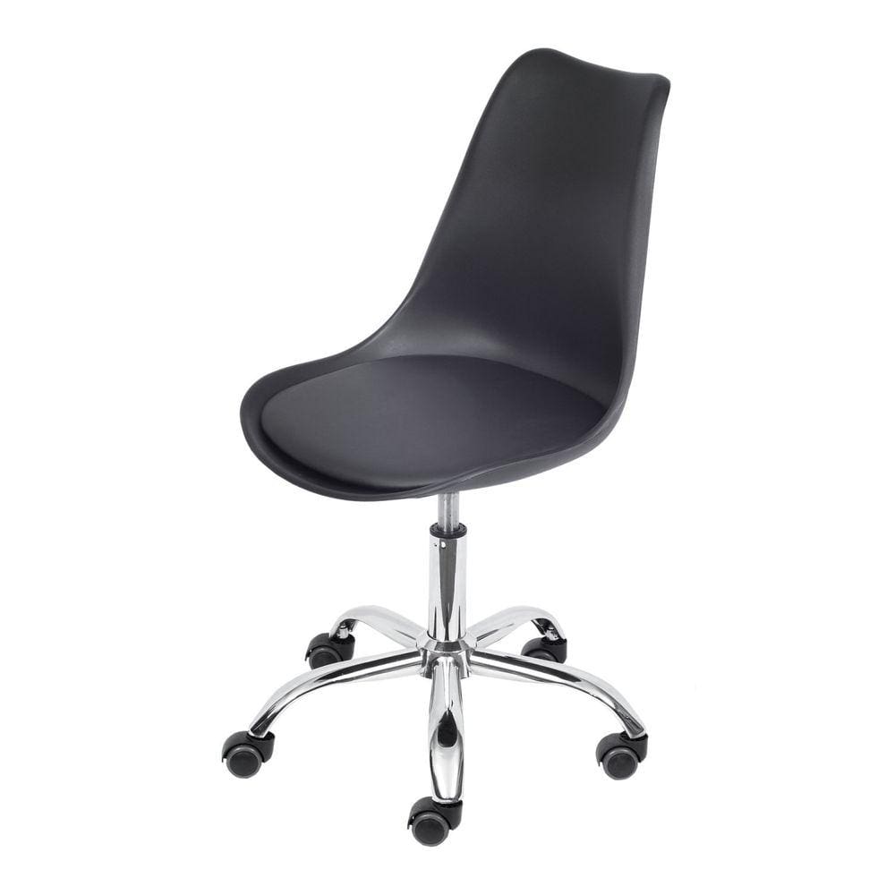 Cadeira para Escritório com Base Rodizio Joly OR Design Preta
