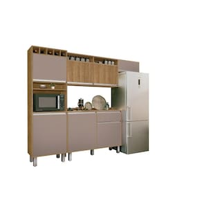 Cozinha Smart Ripado Freijó/Connect – Vitamov