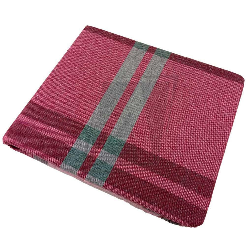 Toalha de Mesa Listrada 1,40m x 1,40m 4 lugares 2 Tons