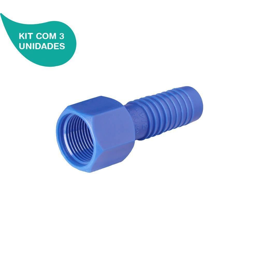 Kit Adaptador Com Rosca Interna De 3/4 Agrojet 3 Unidades