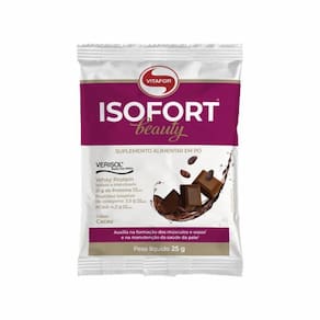 Kit 6X: Isofort Beauty Whey Protein Cacau Vitafor 25G