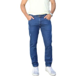 Calça Jeans Masculina Com Elastano Puídos Qualidade Premium
