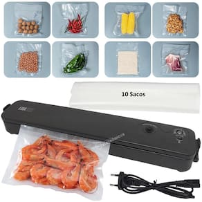 Máquina Seladora A Vácuo De Alimentos Bivolt Sela E Corta