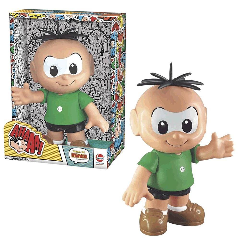 Boneco De Vinil Cebolinha Turma Da Mônica 30cm Líder