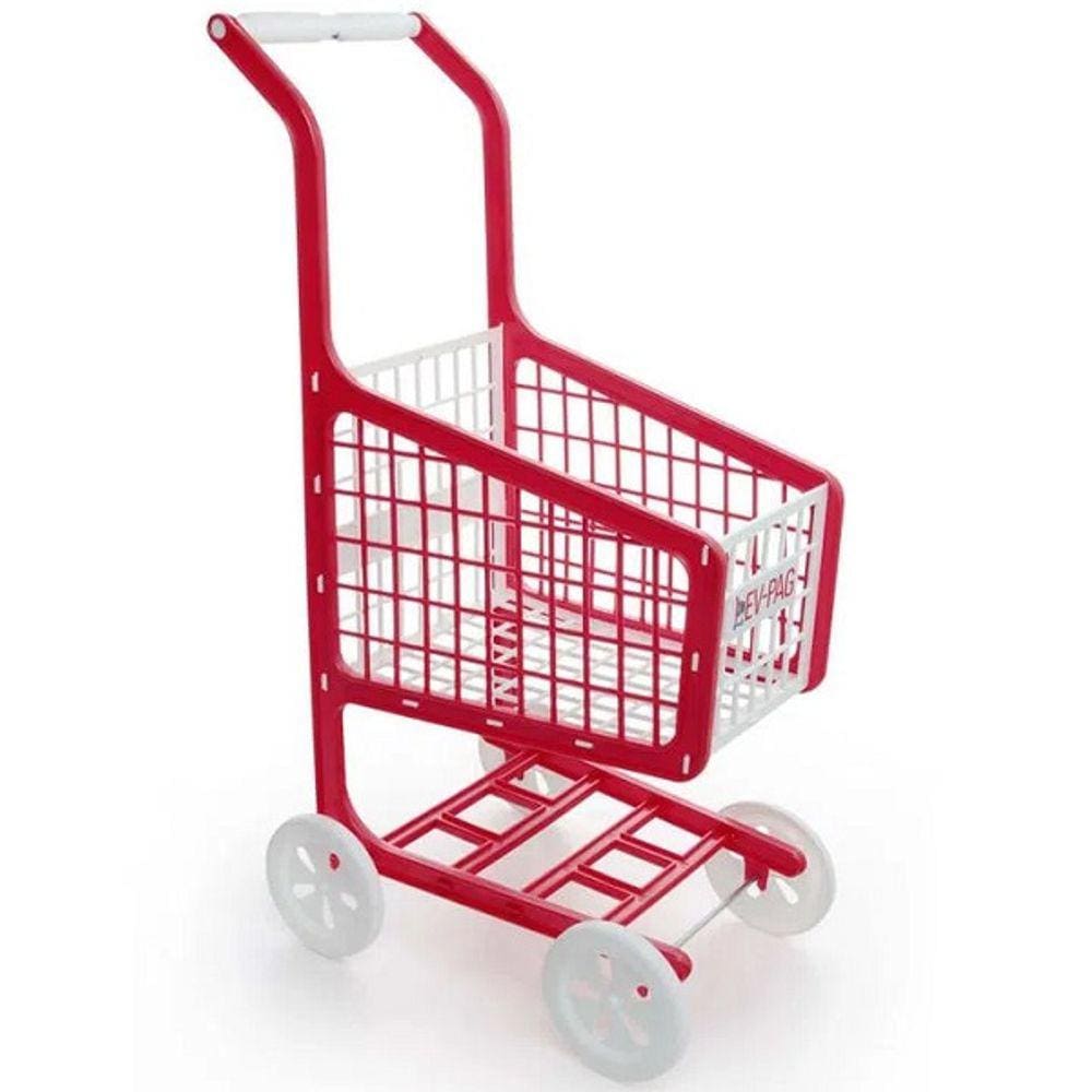 Carrinho Supermercado LEV-PAG Vermelho ELKA