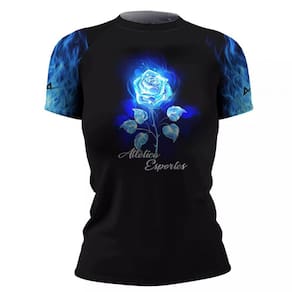 Lycra Surf Blue Flower Feminina MC Atlética Esportes