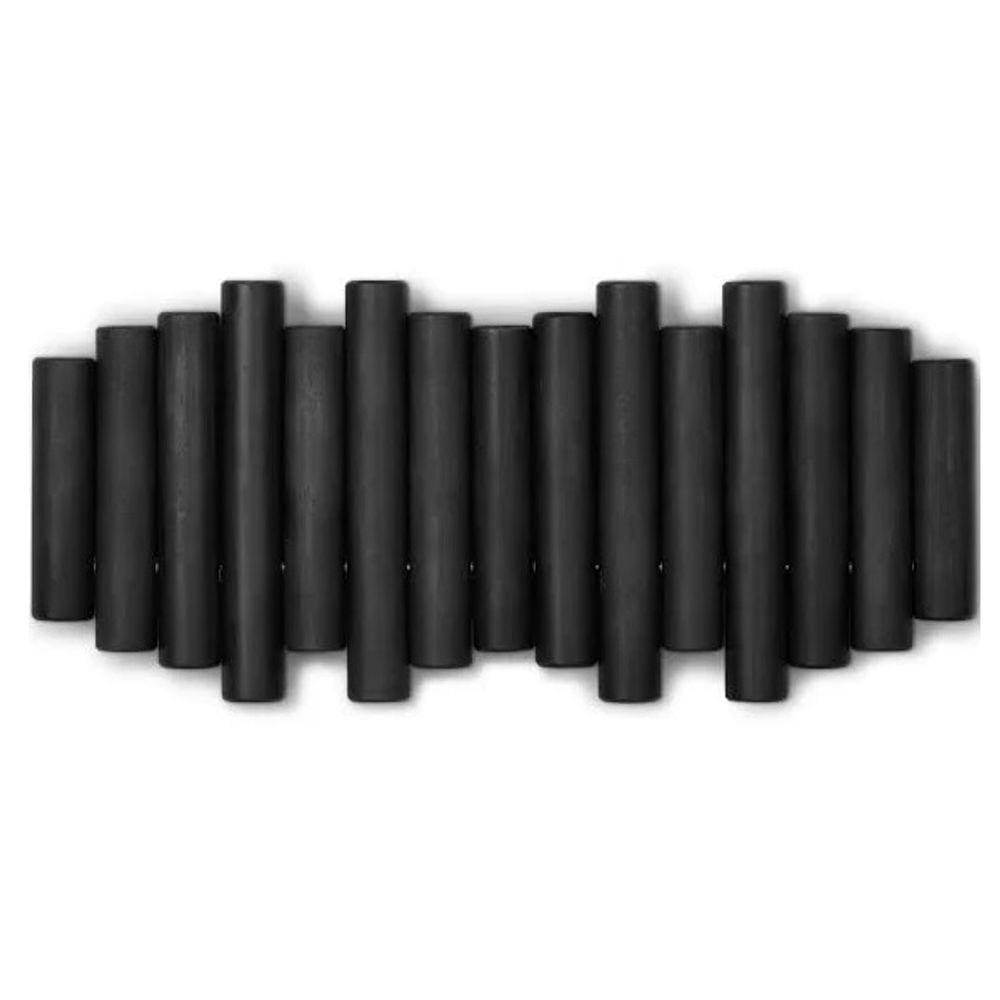 Picket Cabideiro de Parede Preto 5 Ganchos UMBRA