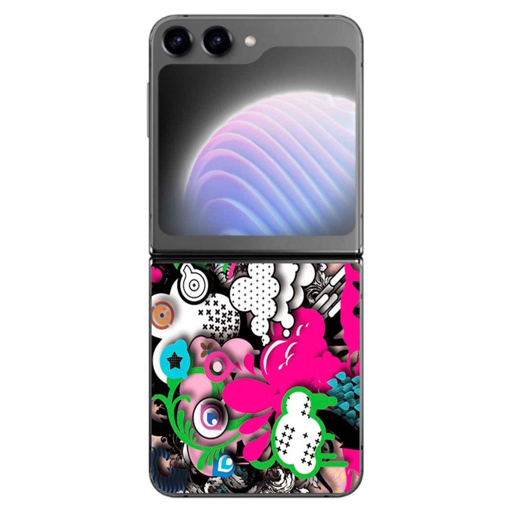 Capa Adesivo Skin104 Verso Para Samsung Galaxy Z Flip 5 2023