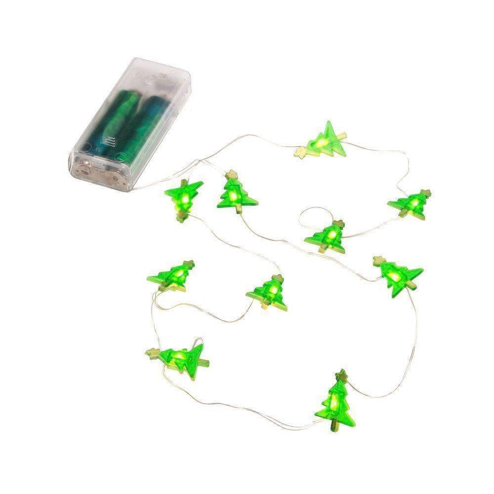 Cordão Luminoso Natalino 1 Metro Led 10 Mini Noel Taschibra
