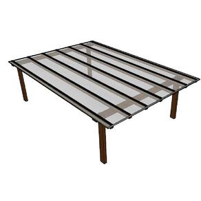 Cobertura Policarbonato Alveolar 4,00m x 6,00m - Cristal 6mm