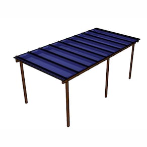 Cobertura Policarbonato Alveolar 6,00m x 2,00m - Azul 6mm