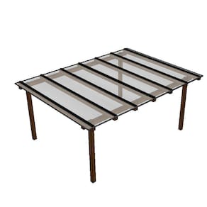 Cobertura Policarbonato Alveolar 4,00m x 3,00m - Cristal 6mm