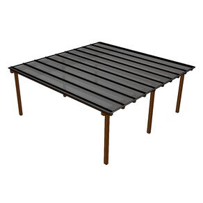 Policarbonato Alveolar 6,00m x 6,00m - Cinza Refletivo 6mm