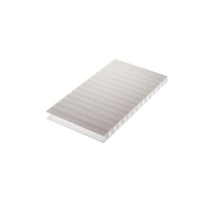Chapa Policarbonato Alveolar Branco Opal 4mm - 2,10m x 6,00m
