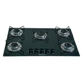 Fogão Cooktop Classic 5 Bocas Ultra Chama Preto
