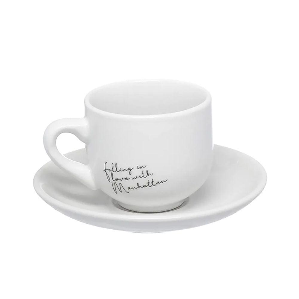 Xícaras de Café Manhattan Branco 6 Pçs 90ml JGXC068BR - Hauskraft