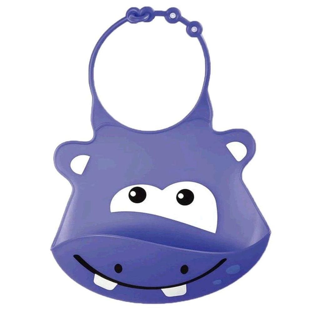 Babador Bebe Hipopotamo De Silicone Silybib Multikids Baby