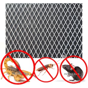 Tela Alumínio Anti Escorpião, Barata e Rato 10cm x 50cm Ralo, Máquina e Fogão