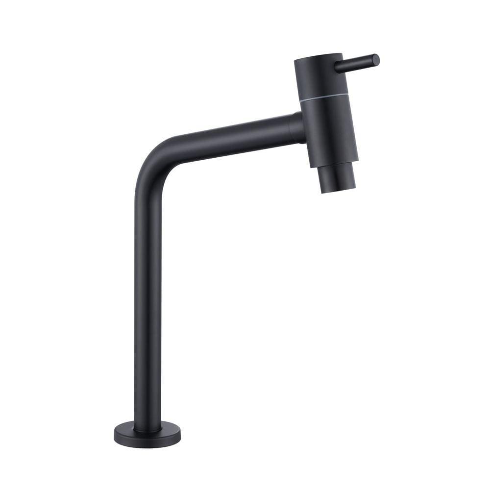 Torneira Banheiro Lavatório Inox 23 cm Mesa Preto NOX08B Doan