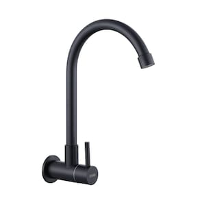 Torneira Inox Giratória Parede Longa Preto NOX01B Doan