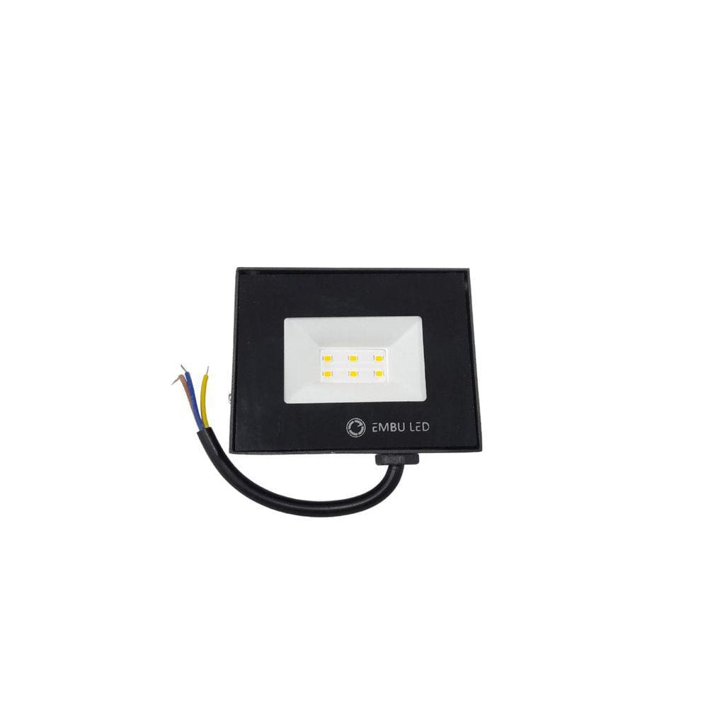 Refletor LED 10W Verde Slim Embu Led