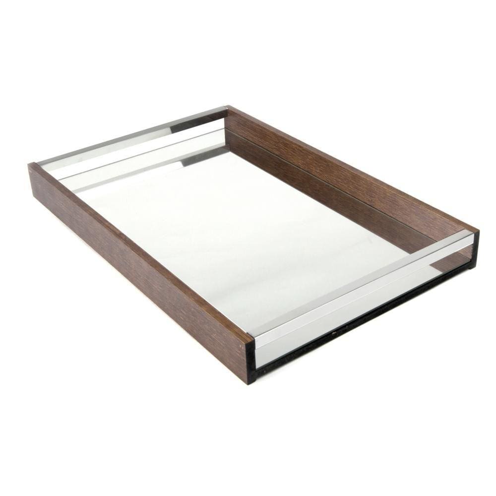 Bandeja Woodart Naturals de Madeira Marrom 45cm x 30cm