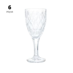 Jogo de 6 Taças Wolff Angel de Cristal Incolor 245ml