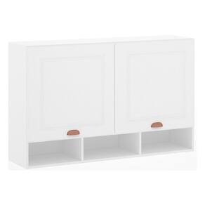 Armário Aéreo 120 Cm 2 Portas C/Nicho Branco Polar