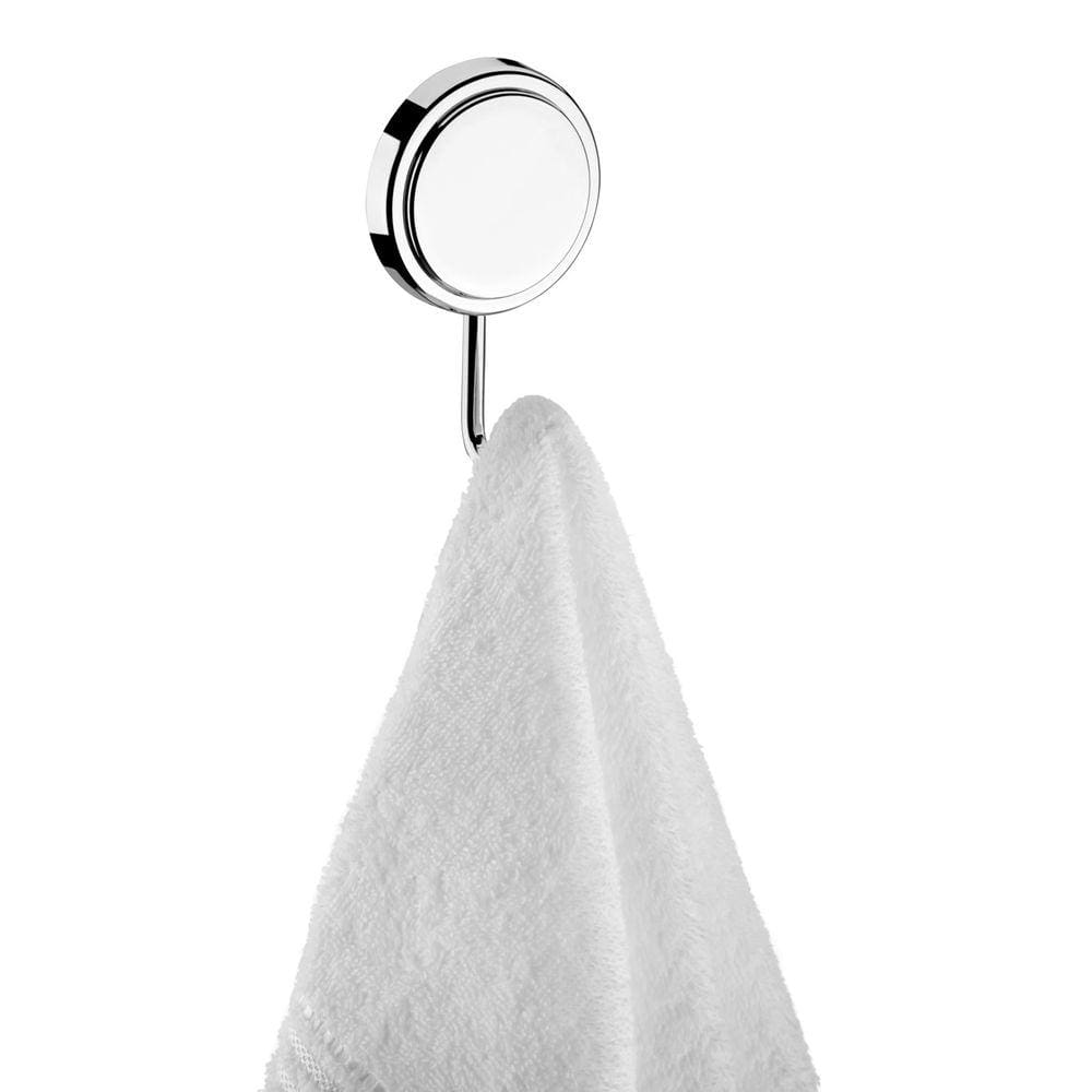 Gancho Multiuso Para Toalha Objetos Adesivo Dupla Face Banheiro Cromado - 145 Future