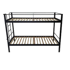 Conjunto para Quarto 1 Beliche e 1 Escrivaninha 110x55cm Completa Casa Preto Fosco