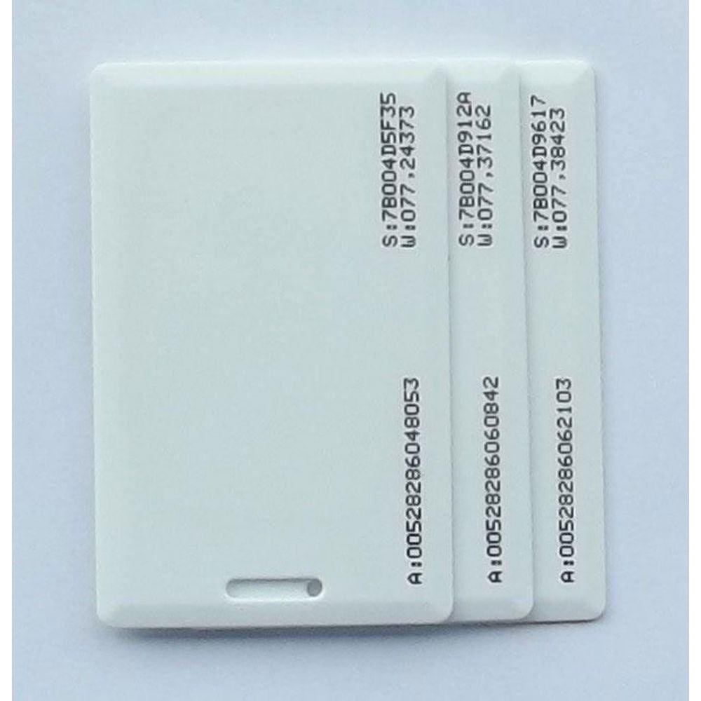Cartão pvc Cracha Smart Card 13,56Mhz 1K Clamshell 100 un