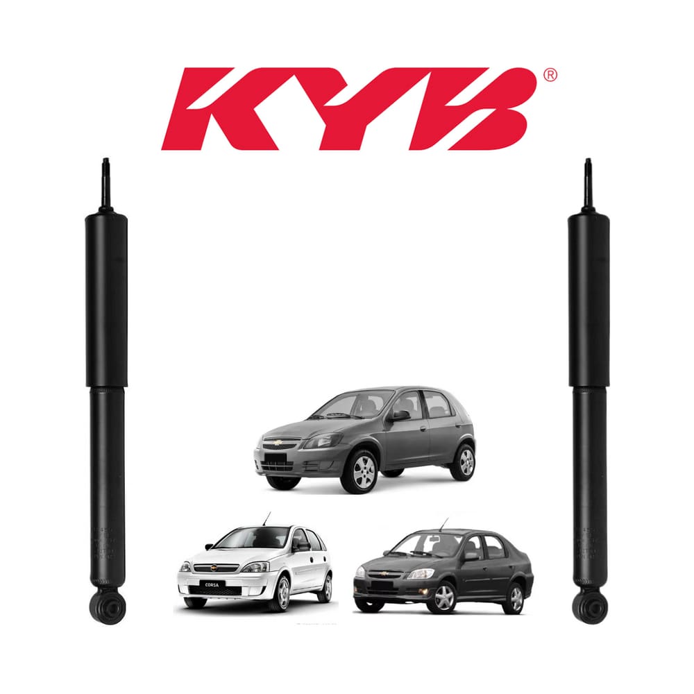 2 Amortecedor Kayaba Direito/Esquerdo Chevrolet Prisma 2006 A 2012 Traseiro