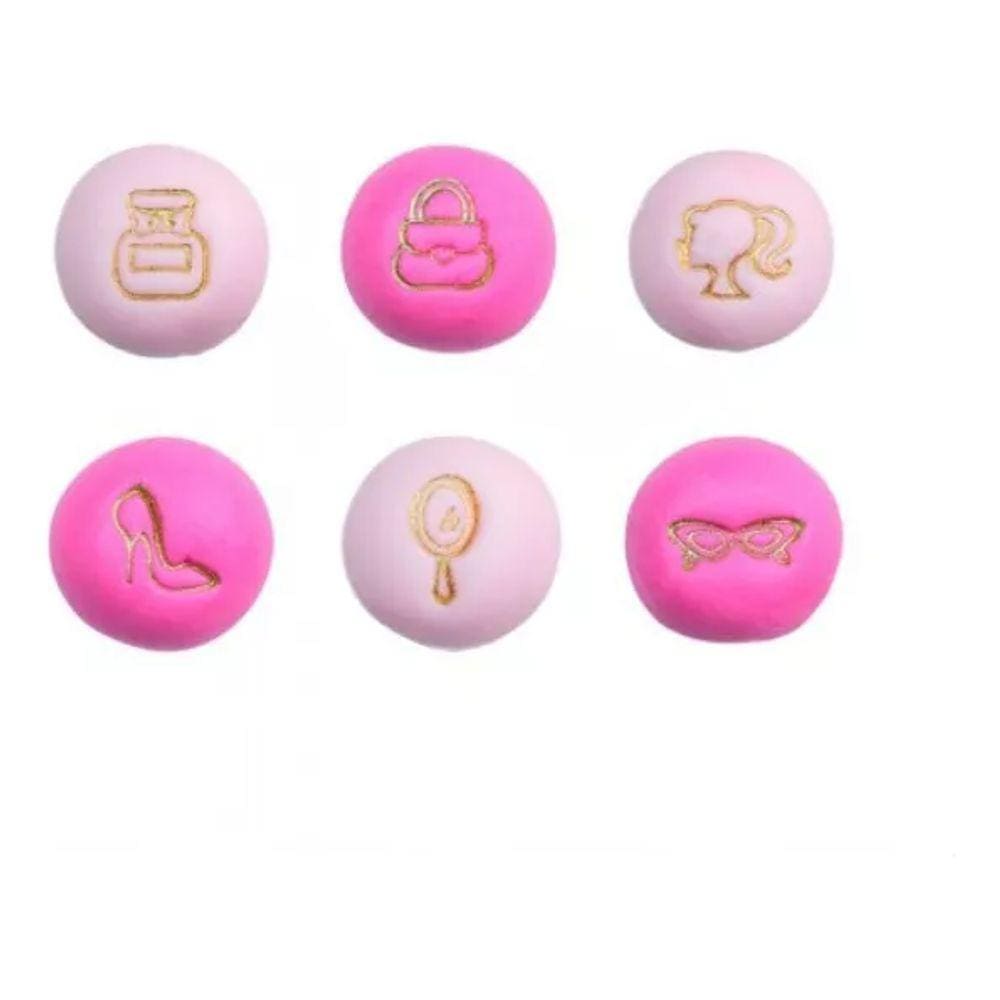 Kit 6 Carimbos Brigadeiro Boneca Bluestar (sapato,perfume)