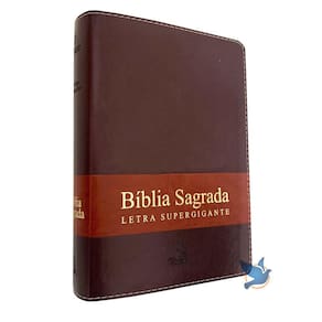 Bíblia Sagrada Lt Supergigante NAA Índice Lateral Marrom