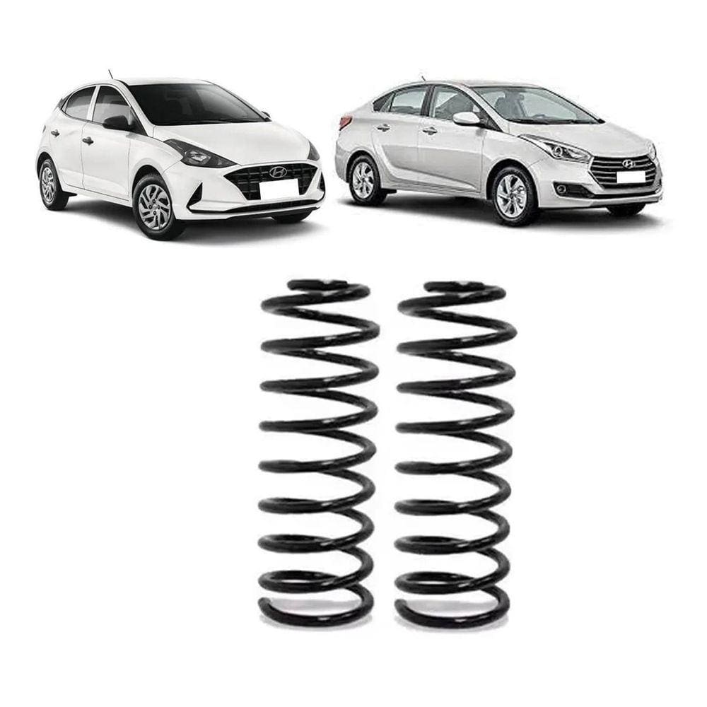 Par De Molas Convencionais Traseira Hyundai B20 2013 A 2021