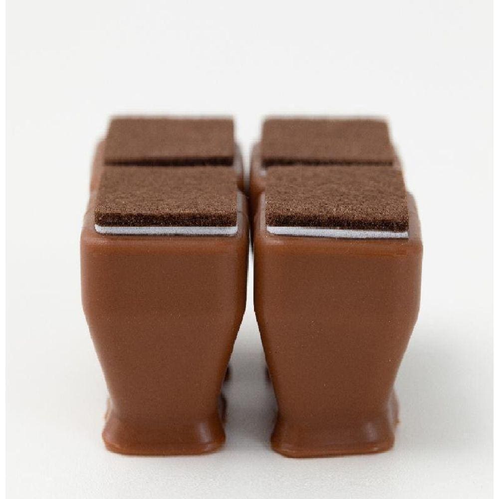 Kit 36 Peças Pé Palito Feltro Cadeira Perna Quadrado 20-28Mm