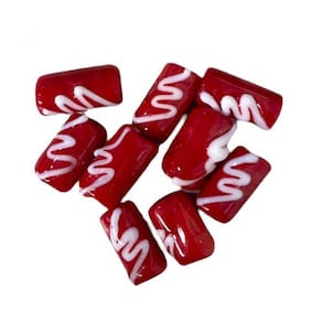 Kit Com 10 Firmas Desenhada 17Mm Iansã Vermelha Murano
