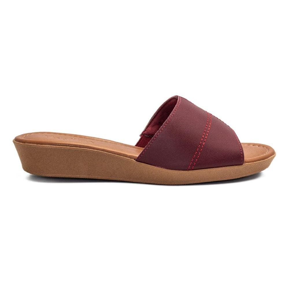 Tamanco Usaflex Feminino Plataforma Costura Aa3303