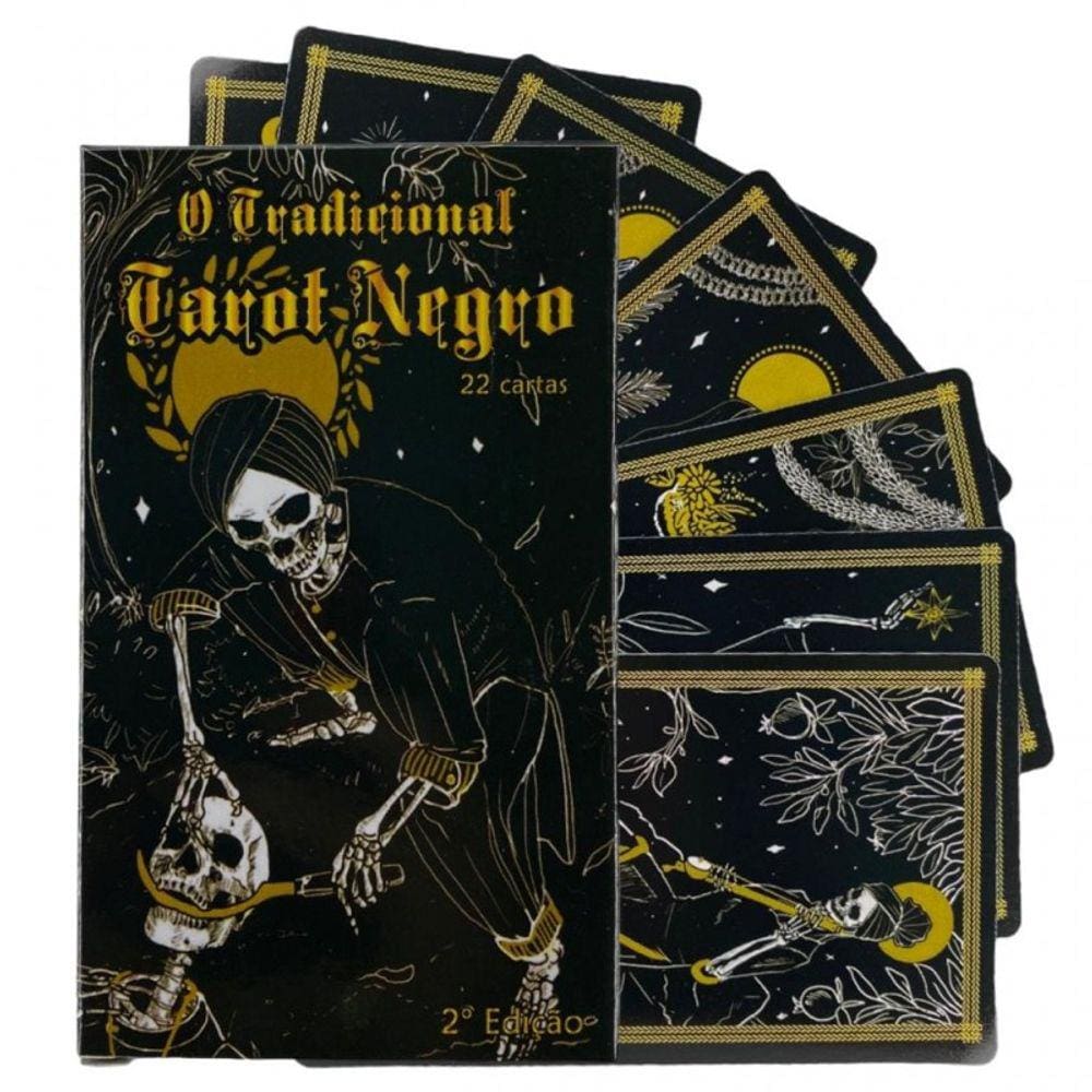 O Tradicional Taro Negro 22 Cartas Plastificado Manual 2ª ed