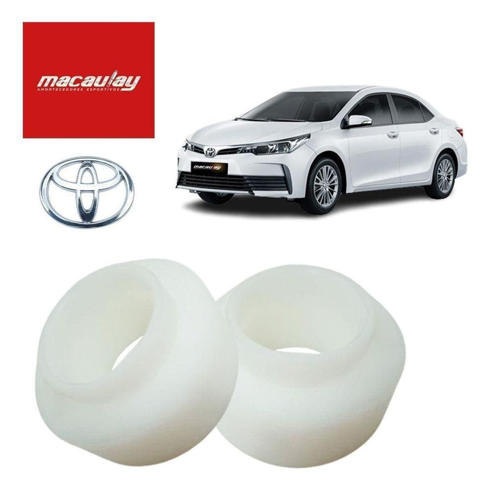 2 Calço Mola Traseiro Toyota Corolla 2019 A 2022 Ergue 3Cm