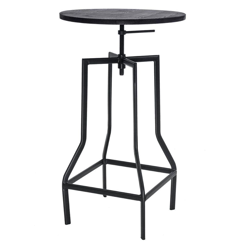 Mesa alta bistro bar industrial tampo madeira loft Turner